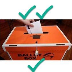 Two-choice party voting  or  The Spare Vote